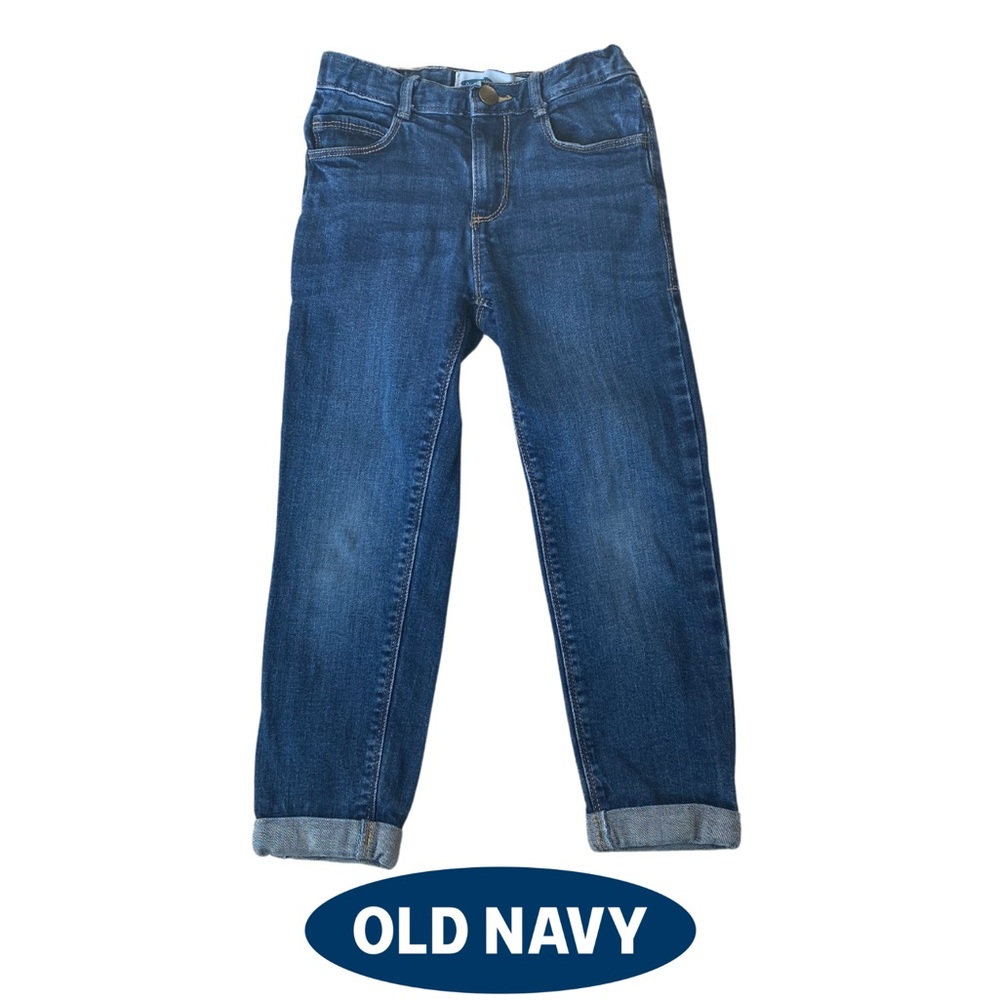 3/$10 Old Navy Denim Boyfriend Jeans Size 5T Jeans Adjustable Electric Waistband